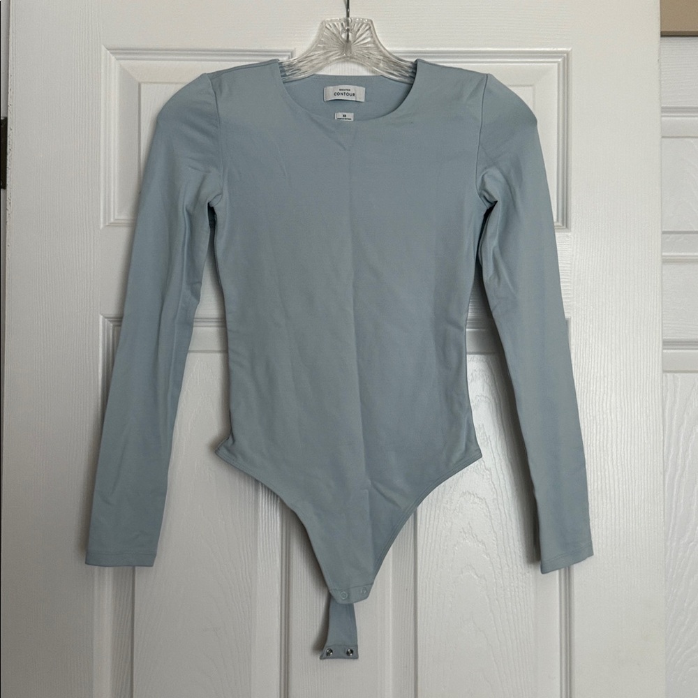 Aritzia Long Sleeve Light Blue Bodysuit